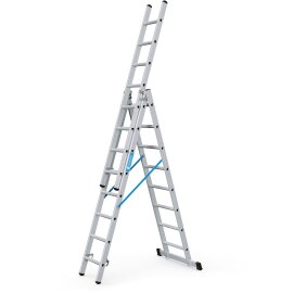 Gebördelte Mehrzweckleiter, 3-teilig Skymaster DX 3 x 10 Sprossen (44840) Zarges
