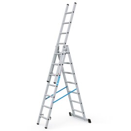 Gebördelte Mehrzweckleiter, 3-teilig Skymaster DX 3 x 10 Sprossen (44840) Zarges