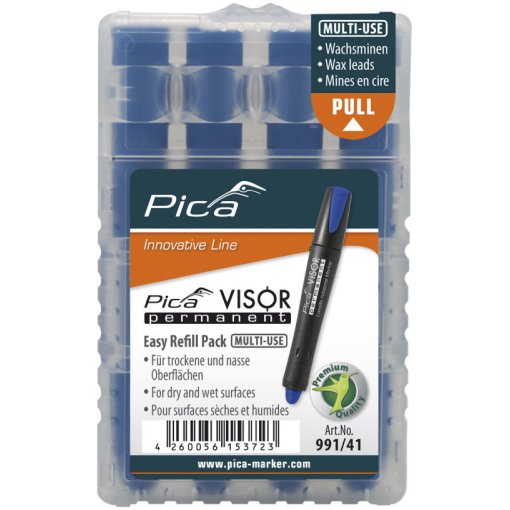 Ersatzminen Permanent Marker VISOR Blau 991/41 Pica