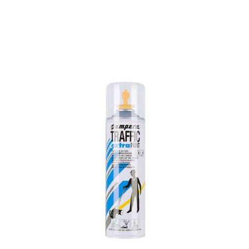 12 Dosen Bodenmarkierspray Traffic Extra 500ml/Dose  gelb