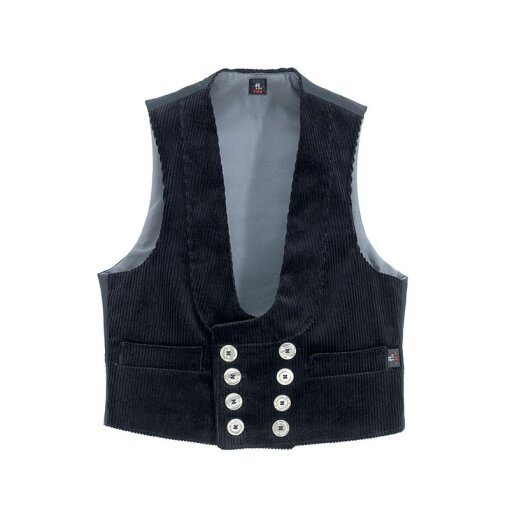 FHB Zunftweste Heiner 50016 Trenkercord schwarz Gr.64