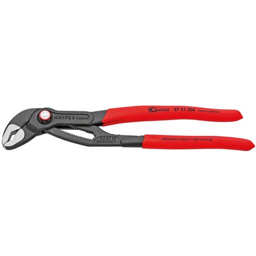 Wasserpumpenzange Cobra QuickSet 250 mm tauchisoliert KNIPEX 87 21 250