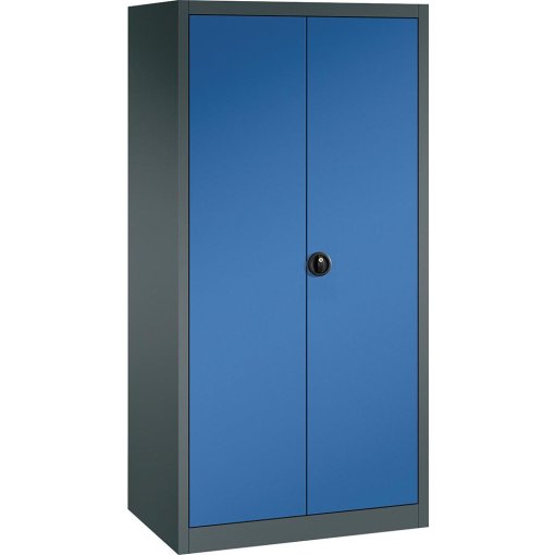 Flügeltürenschrank FORUM 4 Böden, 110kgTraglast H1950xB1200xT600mm RAL 7016/5010