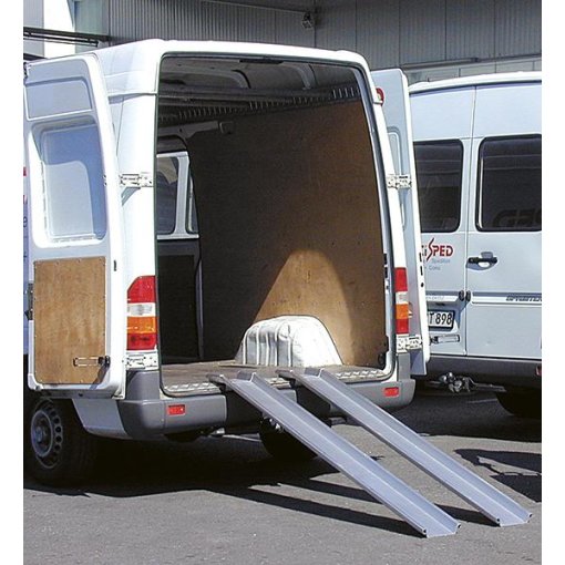 Verladeschiene Aluminium faltbar, rutschsicher L3000xFB150 mm mit Rand Tragkraft 300 kg/Paar