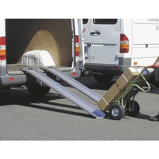 Verladeschiene Aluminium L1000xFB155 mm mit Rand Tragkraft 700 kg/Paar