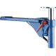 Klapp-Höhenverstellgerät für Parallelschraubstöcke 120 mm FORUM