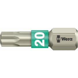 1 Stk. Bit rostfrei 1/4" DIN 3126 C6,3 T20x25mm Wera