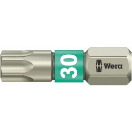 1 Stk. Bit rostfrei 1/4" DIN 3126 C6,3 T30x25mm Wera