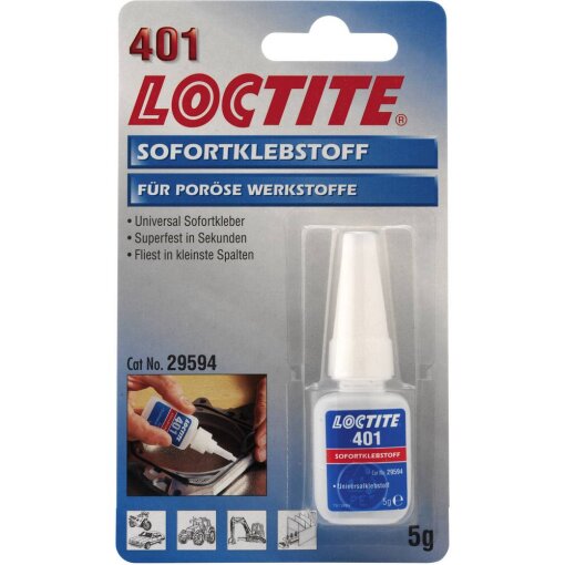LOCTITE® 401 Sekunden-Klebstoff flüssig Henkel 5g Tube
