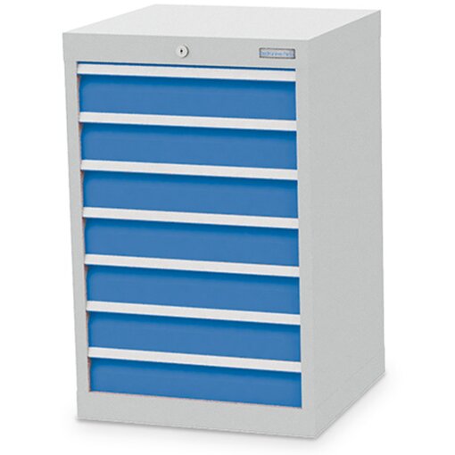Schubladenschrank, Tiefe 500 mm, R 18-16, Schubladenanzahl: 7 Maße in mm (BxTxH): 530 x 500 x 819