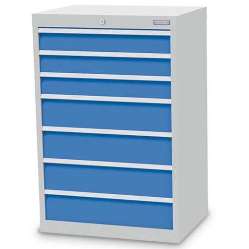 Schubladenschrank, Tiefe 500 mm, R 24-16, Schubladenanzahl: 7 Maße in mm (BxTxH): 680 x 500 x 1019