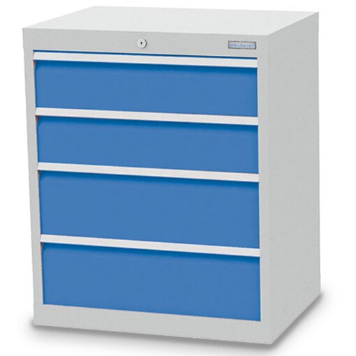 Schubladenschrank, Tiefe 500 mm, R 24-16, Schubladenanzahl: 4 Maße in mm (BxTxH): 680 x 500 x 819