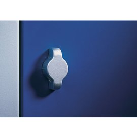 Garderobenschrank mit 100 mm hohem Sockel,
 Abteilbreite in mm: 300 Maße in mm (BxTxH): 610 x 500 x 1800