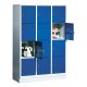 Fächerschrank mit 150 mm hohen Füßen, Abteilbreite in mm: 400, Abteile: 3 x 4 Maße in mm (BxTxH): 1200 x 500 x 1850