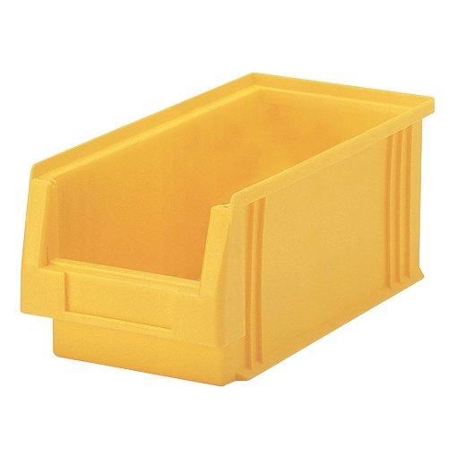 Kunststoff-Sichtlagerkasten, gelb Maße in mm (BxTxH): 330 x 213 x 200