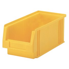 Kunststoff-Sichtlagerkasten, gelb Maße in mm (BxTxH): 290 x 150 x 125