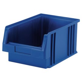 Kunststoff-Sichtlagerkasten, blau Maße in mm...
