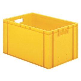Transport-Stapelkästen, gelb Maße in mm (BxTxH): 600 x 400 x 270