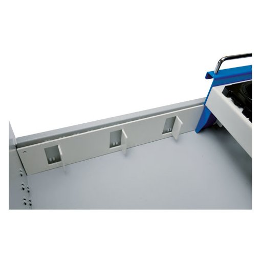 Einhängeschienen für CNC-Werkzeugaufnahmeträger (WAT) für alle Schubladen Tiefe 600 mm Maße in mm (BxTxH): 600 x 25 x 75