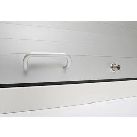 CNC-Rolladenschrank mit Aluminium-Rolladen, ohne Ausstattung Maße in mm (BxTxH): 1000 x 500 x 1950