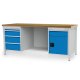 Kastenwerkbank, Tiefe 750 mm, R 18-24, Schubladenanzahl: 5, Anzahl Flügeltüren: 1 Maße in mm (BxTxH): 2000 x 750 x 859