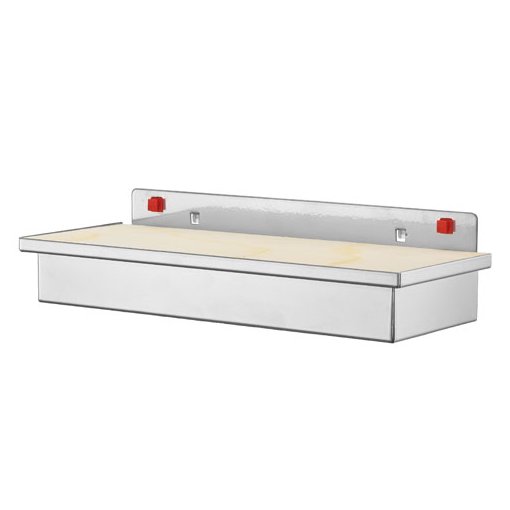 Werkzeugaufnahmebox mit Holzplatte zum Selbstbohren Maße in mm (BxTxH): 340 x 135 x 55