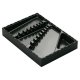 Schubladeneinteilung Aqurado, Doppelringschlüsselbox Maße in mm (BxTxH): 240 x 336 x 48