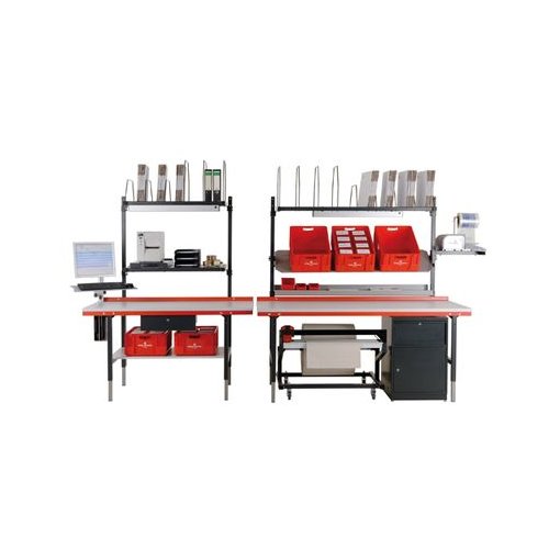 Schublade, verschließbar, rechts und/oder links unter Tisch einsetzbar Maße in mm (BxTxH): 520 x 500 x 150