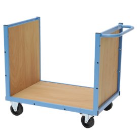 Transportwagen mit Holzboden, Vorder- und Rückwand Maße in mm (BxTxH): 900 x 620 x 860
