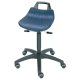 Stehhilfe mit Rollen, Sitzhöhe 520 - 710 mm, Sitzfläche: PU blau