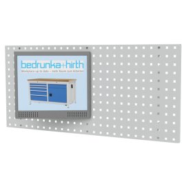 Flachbildschirmhalterung für Lochwand Maße in mm (BxTxH): 160 x 30 x 210