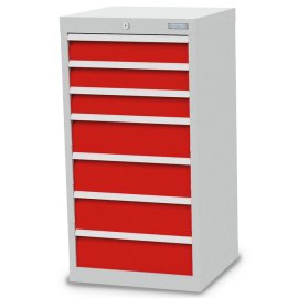 Schubladenschrank, Tiefe 500 mm, R 18-16, Schubladenanzahl: 7 Maße in mm (BxTxH): 530 x 500 x 1019