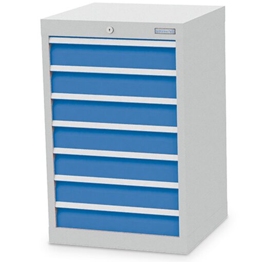 Schubladenschrank, Tiefe 500 mm, R 18-16, Schubladenanzahl: 7 Maße in mm (BxTxH): 530 x 500 x 819