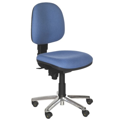 Stuhl Standardversion, blau
 Sitzhöhe von 430 bis 570 mm 