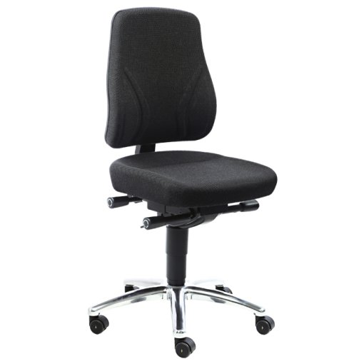 Stuhl Standardversion, schwarz
 Sitzhöhe von 430 bis 540 mm 