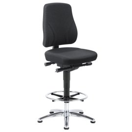 Hochstuhlversion, schwarz Sitzhöhe von 610 bis 850 mm