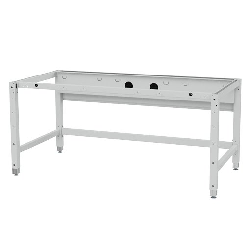 Tisch workergo 4-Fuß mit Kurbelverstellung
 2000 x 750 x 670 - 1015 mm Maße in mm (BxT): 2000 x 750