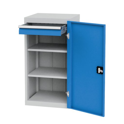 Flügeltürenschrank, Tiefe 500 mm, R 18-16, Schubladenanzahl: 1 Maße in mm (BxTxH): 530 x 500 x 1019