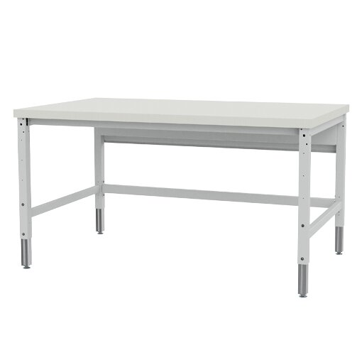 Packtisch Komfort, Grundtisch Tiefe 900, Klemmfeststellung Maße in mm (BxT): 2000 x 900