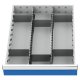 Schubladeneinteilung R 18-24 mit Metalleinteilung für Front 150 mm Maße in mm (BxT): 450 x 600