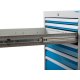 Reihenwerkbank Breite 1500 mm, R18-24, Schubladenblock mit 4 x Schublade Maße in mm (BxTxH): 1500 x 750 x 859