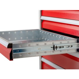 Mobiler Schubladenschrank Tiefe 500 mm, R 18-16, 4 x Schublade Maße in mm (BxTxH): 530 x 500 x 750