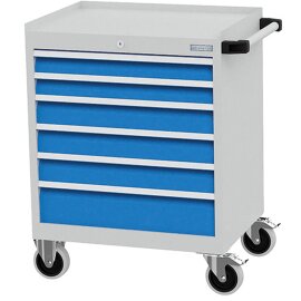 Mobiler Schubladenschrank Tiefe 500 mm, R 24-16, 6 x...