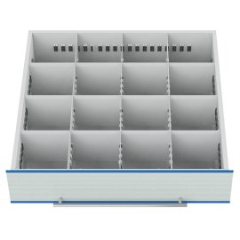 Schubladeneinteilung R 24-24 mit Metalleinteilung, Front 150 mm für TSM-Schrank