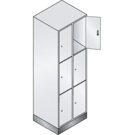 Fächerschrank Classic B610xT500xH1800 mm mit 100 mm...