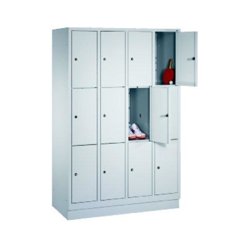 Fächerschrank Classic B1190xT500xH1800 mm mit 100 mm hohem Sockel