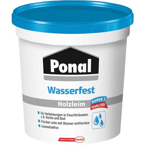 Ponal Wasserfest Super 3 Holzleim 760g Dose Weißleim Henkel