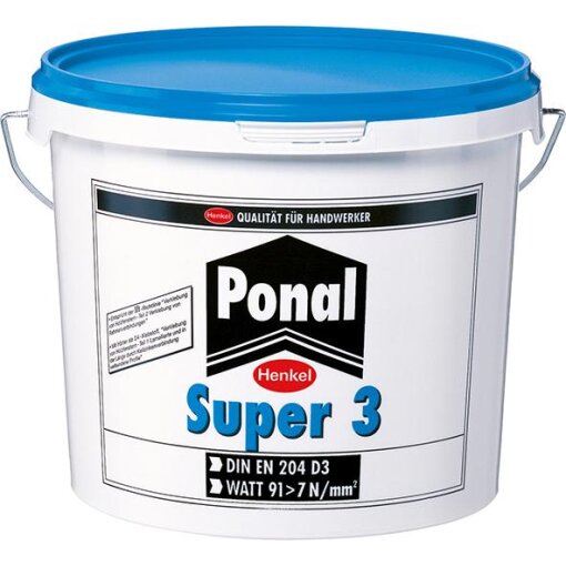 Ponal Wasserfest Super 3 Holzleim 5kg Eimer Weißleim Henkel
