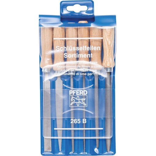 Schlüsselfeilen-Set Nr. 265 B 100mm Hieb 2 6-teilig PFERD Pferd