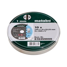 Winkelschleifer Metabo WEV 15-125 Quick (600468000) + 10 Trennscheiben Inox (616359000) 